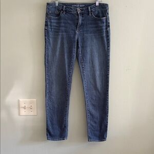 Lands' End straight slim leg 8